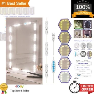 LED Vanity Mirror Lights Kit - Hollywood Style Vanity Make Up Light - 11ft Strip - Picture 1 of 9