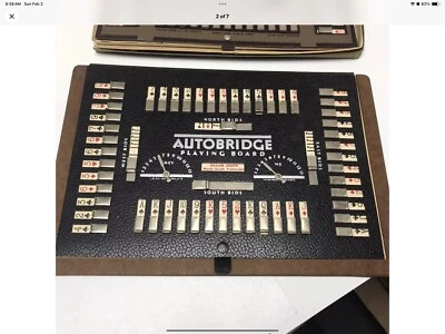 LOT OF 2 VINTAGE AUTOBRIDGE PLAYING BOARDS WITH ACCESSORIES, AUTOBRIDGE And JR. - Image 1 of 3
