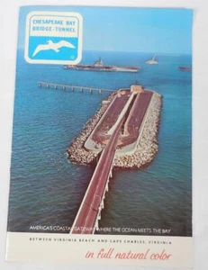 Chesapeake Bay Bridge Tunnel 1968 Souvenir Booklet Guide - Picture 1 of 9
