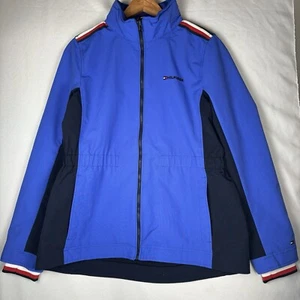 Tommy Hilfiger Jacket Women’s Medium Royal Blue Windbreaker Waterproof New B276 - Picture 1 of 6