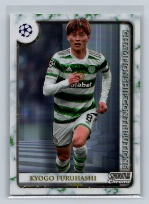 2022-23 Topps Stadium Club Chrome UEFA Competitions Kyogo Furuhashi #CC-KF - Image 1 of 2