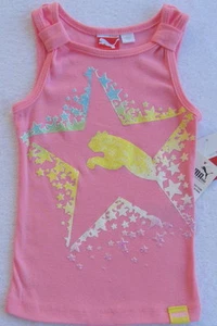 NWT Puma Girls Pink Sleeveless Top with Logo(Size 2 Toddler) NEW - Picture 1 of 3
