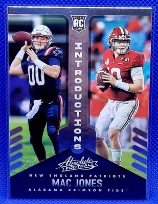 2021 Panini Absolute Mac Jones INTRODUCTIONS #INT-9 RC Rookie  - Image 1 of 2
