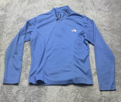 Pullover para mujer The North Face XL azul mecha de vapor 1/4 cremallera exterior senderismo ligero Foto 1 de 4