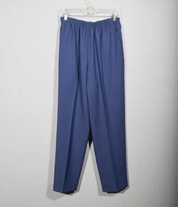 Vintage Alfred Dunner Lavender Blue Elastic Stretch Waist Slacks Pants Sz 14 - Picture 1 of 3