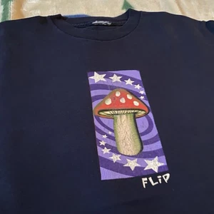 Vintage Flip Skateboards Tom Penny Shroom Tee Blue Size M/L Magic Mushroom - Picture 1 of 5