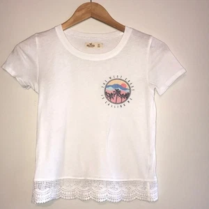 Hollister White West Coast Women's Short Sleeve T Shirt - Picture 1 of 4