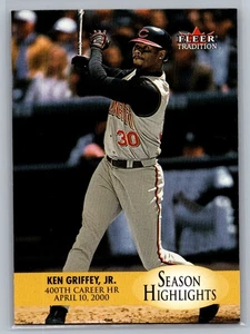 Fleer Tradition 2000 actualización #U1 Ken Griffey Jr. Cincinnati Reds - Imagen 1 de 2