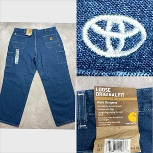 Carhartt B13 DST Arbeitslatzhose Toyota Staff Neu mit Etikett 42x30 lose Carpenter Jeans selten! - Bild 1 von 9