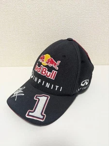 F1 Red Bull Racing Sebastian Vettel No.1 Infiniti Flexfit Cap Navy Rare used Exe - Picture 1 of 6
