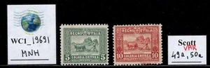 WC1_19691.ITAL.COL.:ERITREA.Variety of 1928 AFRICAN THEMES set.Sc.49a,50a.MNH - Bild 1 von 1
