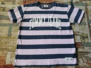 Shirts Tommy Jeans Large Multicolor Striped Crew Neck Short Sleeve - Picture 1 of 7