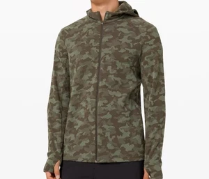 Lululemon Surge Warm Full Zip Jacquard Rulu Gr. XL Camo Olivgrün - Bild 1 von 11