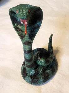Modellino animale Chap Mei King Cobra Snake Green 3,5” giocattolo da collezione - Foto 1 di 8