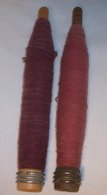 Threaded Industrial Textile Mill Wood Bobbin Spool Spindles: VGC: NR - Image 1 of 2