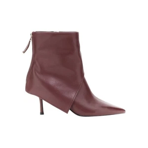 Tronchetti donna cafè noir c1na4207 r014 bordeaux scarpe con risvolto in pelle - Imagen 1 de 20