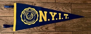 New York Institute of Technology 1965 School Pennant - Picture 1 of 2