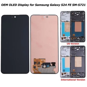 For Samsung Galaxy S24 FE SM-S721 OLED LCD Display Touch Screen Digitizer Frame - Picture 1 of 29