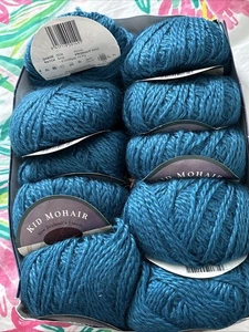 Hilo de mohair para niños Alliance Knitting New Zealand 0038 azul real 99 yardas. 10 bolas - Imagen 1 de 3
