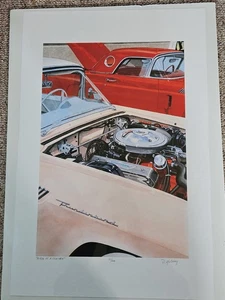 1957 Ford Thunderbirds Bird Of A Feather D. McCrary Druck 12/200 versiegelt signiert - Bild 1 von 6