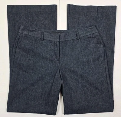 Pantalón vaquero de pierna ancha azul talla 10 Larry Levine para mujer Foto 1 de 4