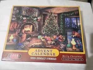 ADVENT CALENDAR CHRISTMAS JIGSAW PUZZLE 1008 PC WITH POSTER NEW & SEALED - Picture 1 of 2