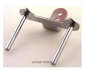 SPOOL PIN, DOUBLE WITH BRACKET, METAL #YA40 - Picture 1 of 1