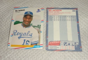 BO JACKSON--1988 FLEER--KANSAS CITY ROYALS--#260--2 CARDS --L@@K - Picture 1 of 1