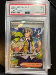 2023 POKÉMON SCARLET & VIOLET ARVEN TRAINER 235/198 GEM MT PSA 9 Z - Picture 1 of 1