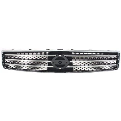 Fits Nissan Maxima Grille For 2009-2011 Chrome Shell with Painted Dark Gray Foto 1 de 4