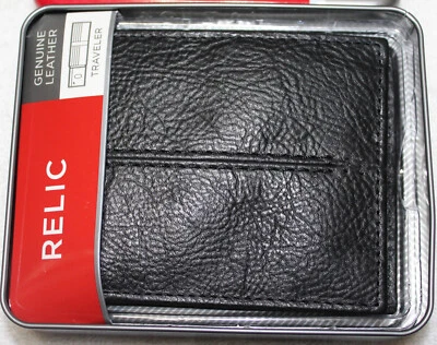 CARTERA HOMBRE ROLFS CUERO GENUINO NEGRA CON 8 RANURAS PARA TARJETAS DE CRÉDITO Foto 1 de 4