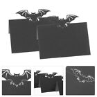  50 Halloween Bat Place Cards, Happy Halloween Black Blank Cards for-GD