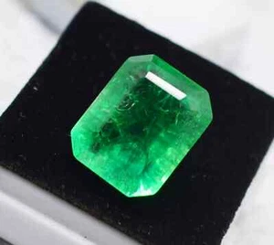 AAA+ 25Ct Flawless Lab Grown Emerald Green Emerald Cut Loose Gemstone5pcs - Picture 1 of 7