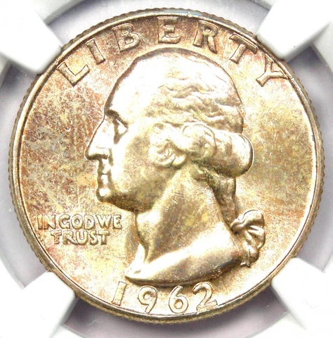 1962 Washington Quarter 25C (1962-P) - NGC MS67+ Plus Grade - $4,000 Value! Cover