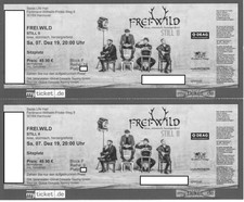 FREI.WILD FREIWILD / HANNOVER / 07.12.2019 / TOPSITZPLÄTZE / SOFORTVERSAND (2x)