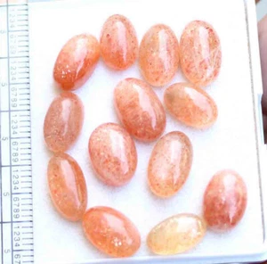 36,70 quilates 100 % piedra solar dorada natural cabujón ovalado 8*13 mm piedras preciosas sueltas - Imagen 1 de 4