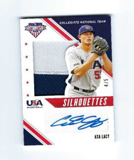 Asa Lacy 2020 Panini Stars and Stripes Silhouettes Autograph Patch Jersey #d 4/5