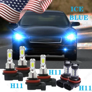 For Nissan Maxima 2016 2017 2018 - 6PC 8000K LED Headlight + Fog Light Bulbs Kit - Imagen 1 de 12