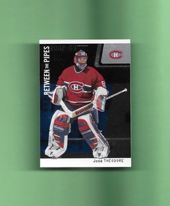 2002-03 ITG BETWEEN THE PIPES Card # 2 JOSE THEODORE MONTREAL CANADIENS SHARP!
