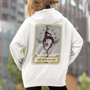 The Aerialist Tarot Card Hoodie, Aerial Dance - Picture 1 of 17