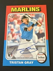 2024 Topps Heritage High Number Tristan Gray Rookie Auto Blue Ink- Card # ROATG - Picture 1 of 2