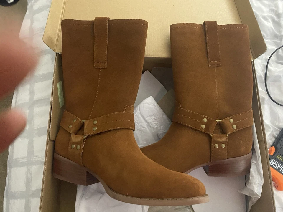 Botas informales Dingo Buster Pull On marrón para hombre DI217-RST  Foto 1 de 3