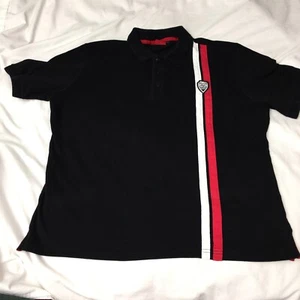 DUCATI-Mens Polo Shirt Size XL Black Ducati Logo Casual Collared Shirt - Picture 1 of 9
