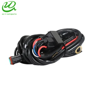 2-Way High Beam Wiring Loom Harness 12V 30A Spot Light LED Bar Plug And Play au - Picture 1 of 7