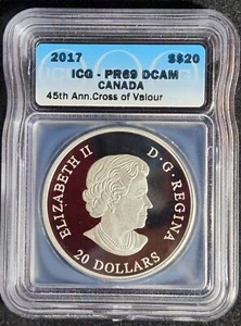 2017 $20 Canadian Honours Collection 45th Anniv Order of Military Merit. T3845 - Picture 1 of 4