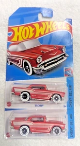 Hot wheels 2022 basic series 1957 57 chevy bel air red and white 44 / 250 QTY 2 - Picture 1 of 2