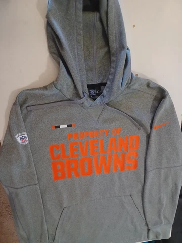 Nike Training Cleveland Browns Medium Dri-Fit Hoodie Sweatshirt - Property Of Cover