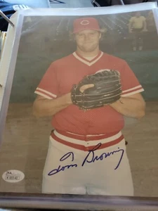 Tom Browning Cincinnati Reds Autographed 8x10 Photo Jsa Certified - Picture 1 of 3
