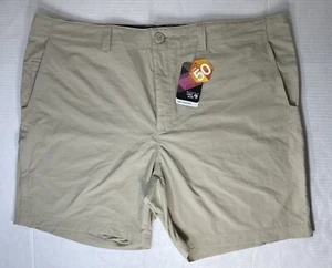 Mountain Hardwear Beige OM6550 Outdoor UPF 50 Castil Casual Shorts Mens Size 38 - Picture 1 of 5
