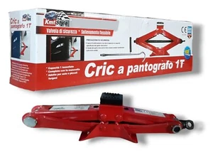 Cric a pantografo Crick Manovella solleva auto 1 ton 1000kg - Foto 1 di 5